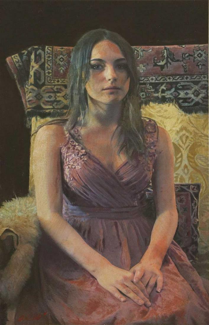 *William Oxer (contemporary): *William Oxer (contemporary) *William Oxer (contemporary) 'Her Sanctuary' signed 'OXER' l.l., oil on canvas board 41 x 24cm *Artist's Resale Right may apply to this lot. Condition report: Good conditi