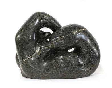 *Laurence Broderick (b.1935),: *Laurence Broderick (b.1935), *Laurence Broderick (b.1935), a granite sculpture modelled as an otter, 44cm wide 17cm deep 34cm high *Artist's Resale Right may apply to this lot.