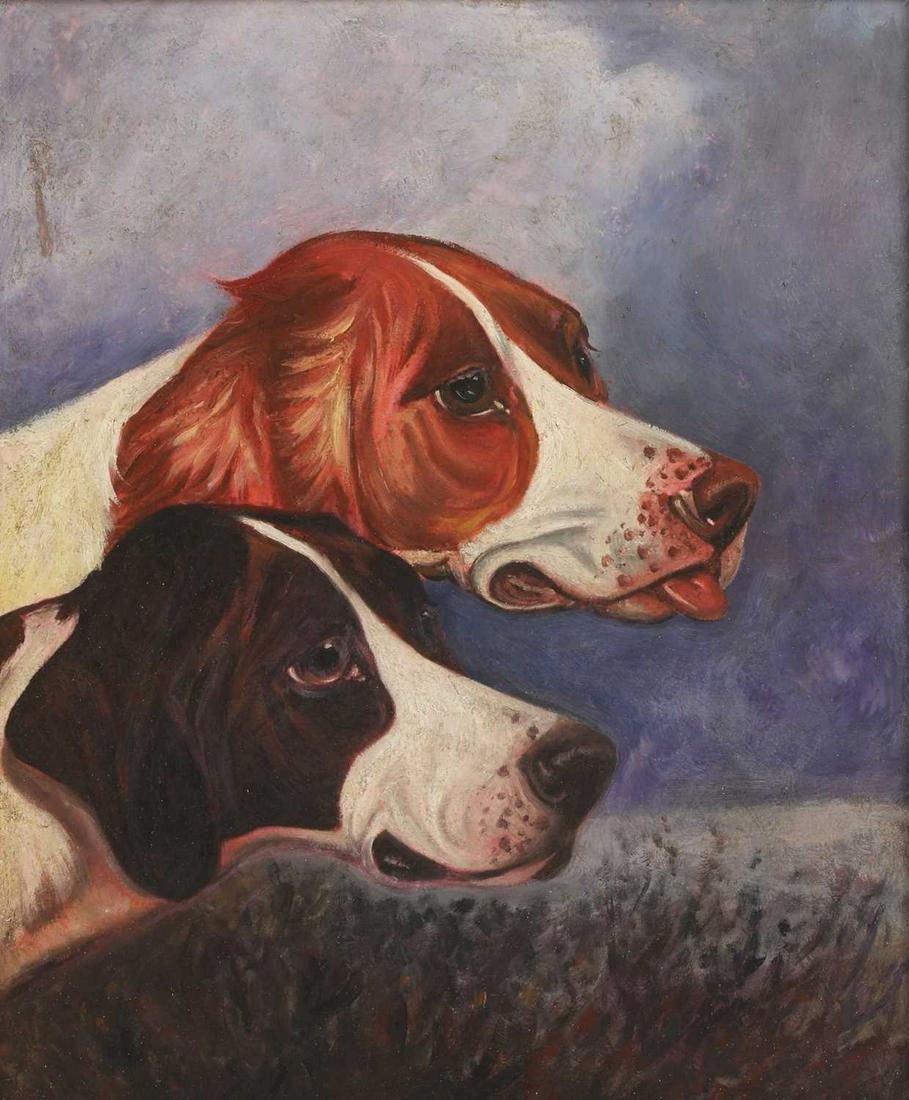 Colin Graeme Roe (1858-1910): Colin Graeme Roe (1858-1910) Colin Graeme Roe (1858-1910) Pointer and Setter oil on canvas 51 x 40.5cm