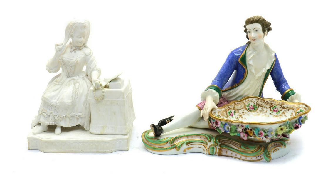 A Minton bisque porcelain figure (1 of 3)