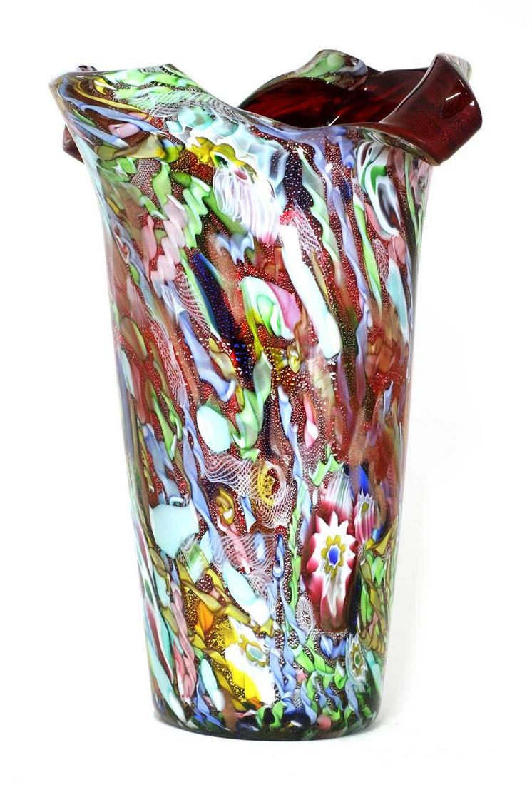 A large Murano glass vase, (1 of 4)