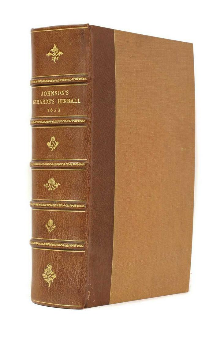 GERARD (John):: GERARD (John): GERARD (John): The Herball or Generall Historie of Plantes. Gathered by John Gerarde of London, Master in Chirurgerie. Very much Enlarged and Amended by Thomas Johnson, Citizen and Apot