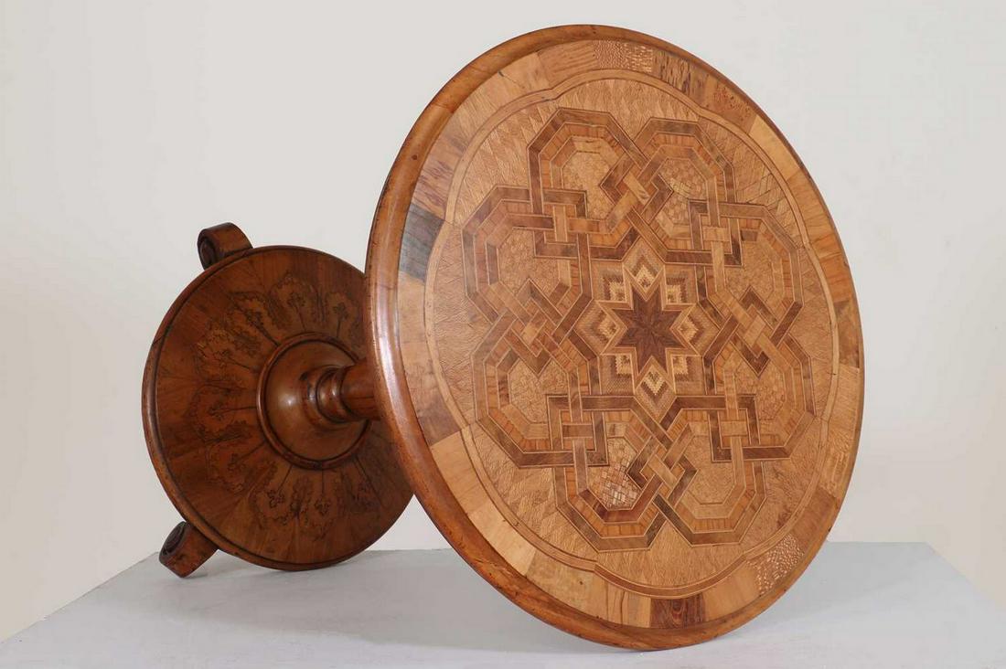 A specimen wood occasional table by Anton Seuffert, (1 of 10)