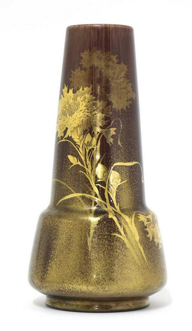 A Clément Massier 'Golfe Juan' pottery vase, (1 of 4)