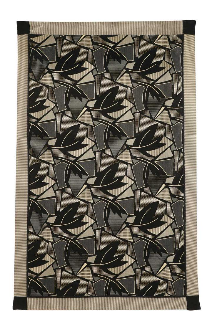 An Art Deco-style black and white wall hanging, (1 of 1)