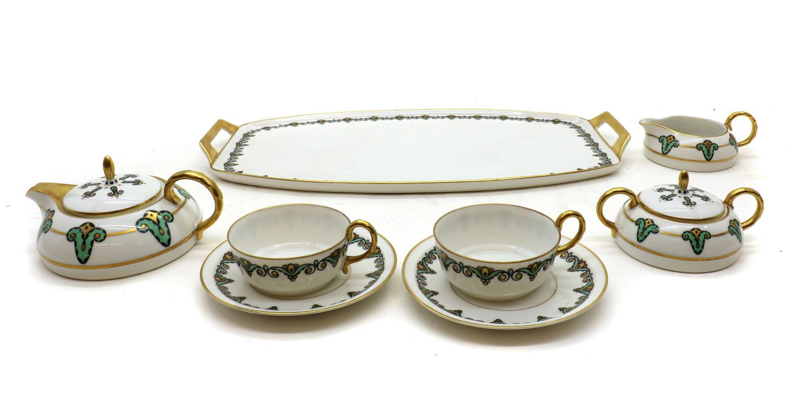 A LHS Lorenz Hutschenreuther Selb porcelain cabaret set (1 of 4)