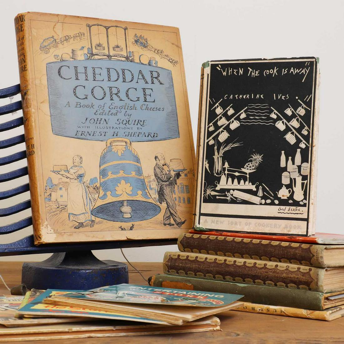 Fifteen cookery books,: Fifteen cookery books, Fifteen cookery books, 20th century, to include Catherine IVES: When the cook is away. 1929, 1st. edn. 2nd impr with the rare Cecil Beaton Dust jacket (7/6); DAVID, Elizabeth; J