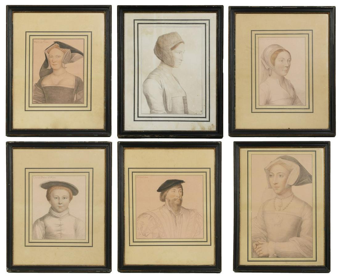 Francesco Bartolozzi (Italian, 1727-1815), after Hans Holbein the Younger: Francesco Bartolozzi (Italian, 1727-1815), after Hans Holbein the Younger Francesco Bartolozzi (Italian, 1727-1815), after Hans Holbein the Younger Edward, Prince of Wales; Jane Seymour; Catherine How