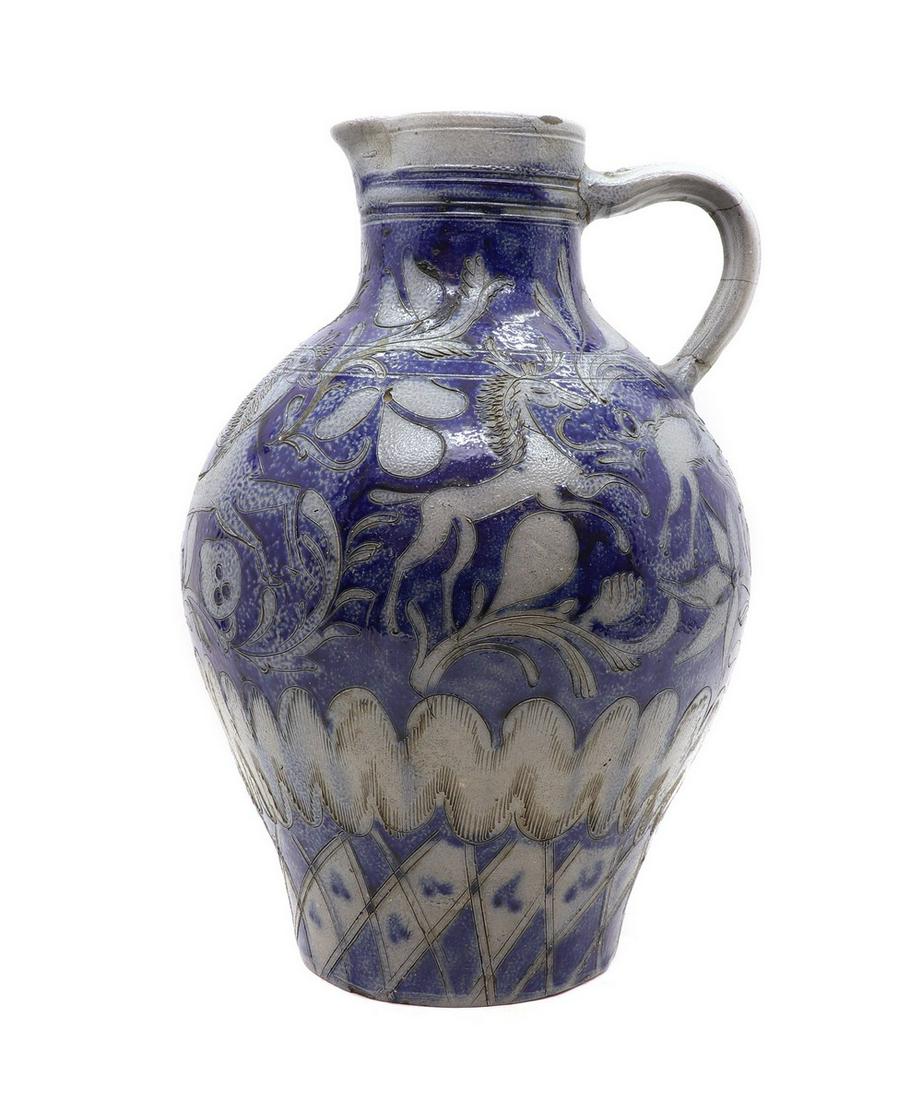 A large German Westerwald stoneware jug (1 of 4)
