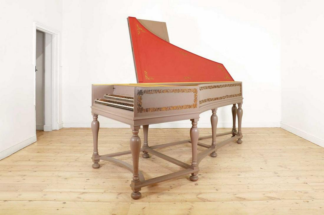 A double manual harpsichord by Joop Klinkhamer of Amsterdam, (1 of 12)