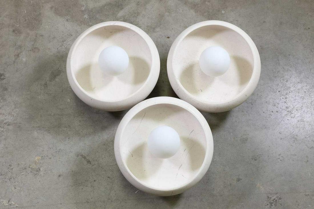 Three travertine marble wall lights, (1 of 1)