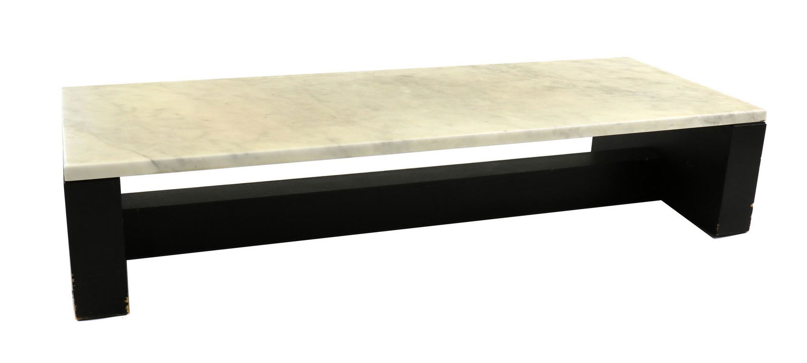 A marble topped coffee table, (1 of 3)