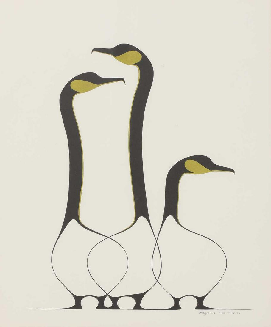 Benjamin Chee Chee (Canadian, 1944-1977) (1 of 4)