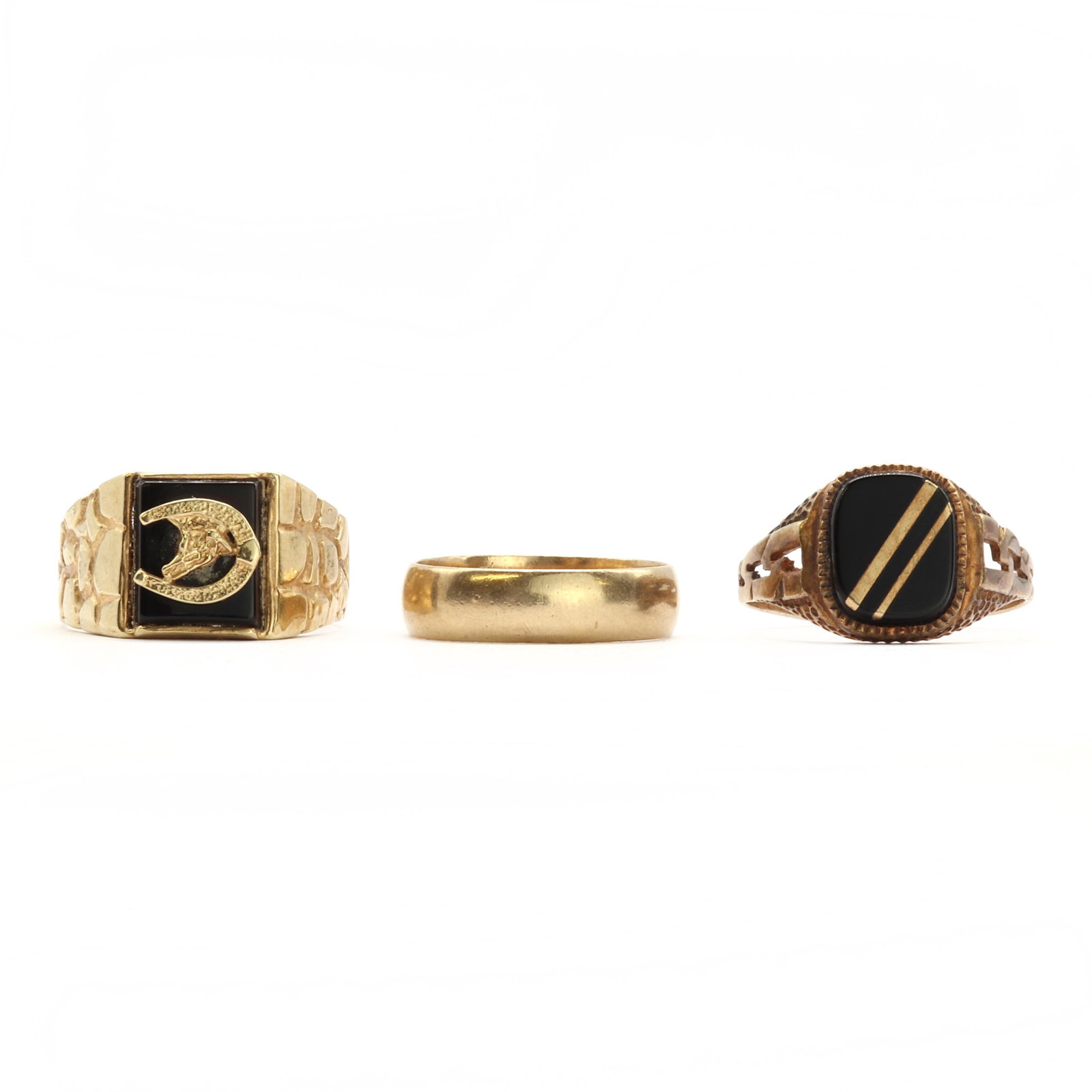 Three gold rings, (1 of 3)