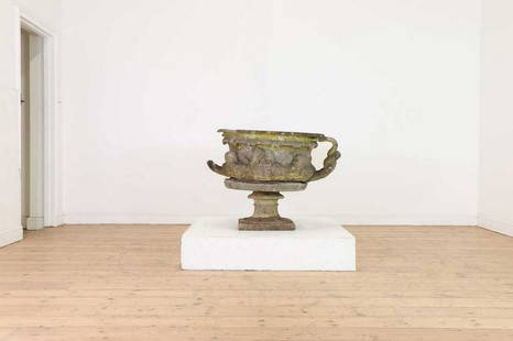 A carved marble copy of the Warwick Vase,: A carved marble copy of the Warwick Vase, A carved marble copy of the Warwick Vase, late 18th/early 19th century, Italian, attributed to the workshop of Lorenzo Bartolini, with fluted and intertwined