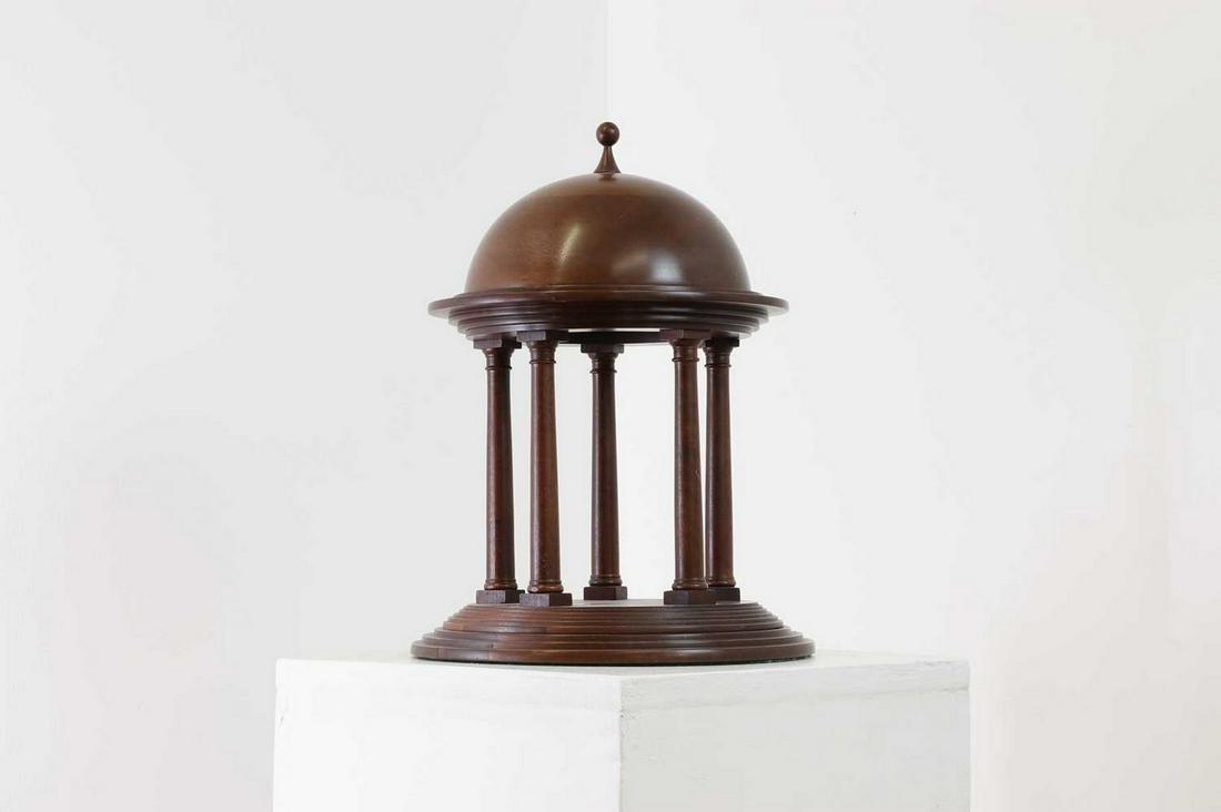 A wooden architectural model, (1 of 6)