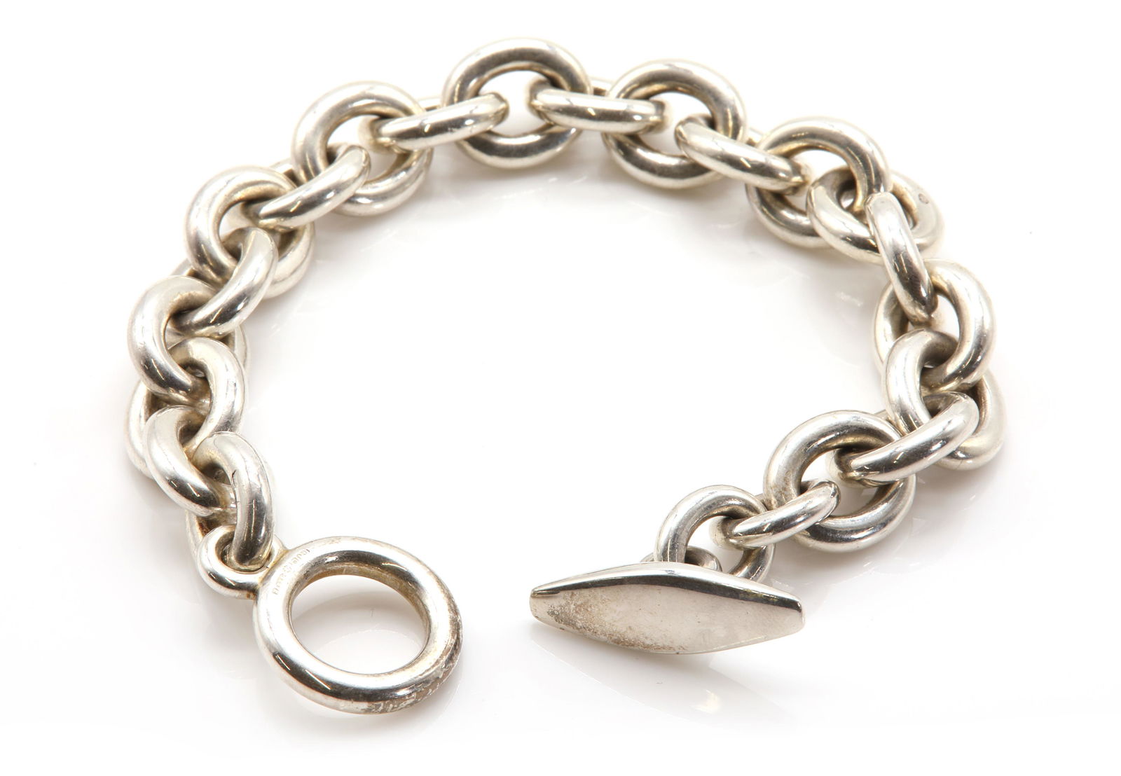 A sterling silver trace chain bracelet, by Georg Jenson, c.1960, (1 of 4)