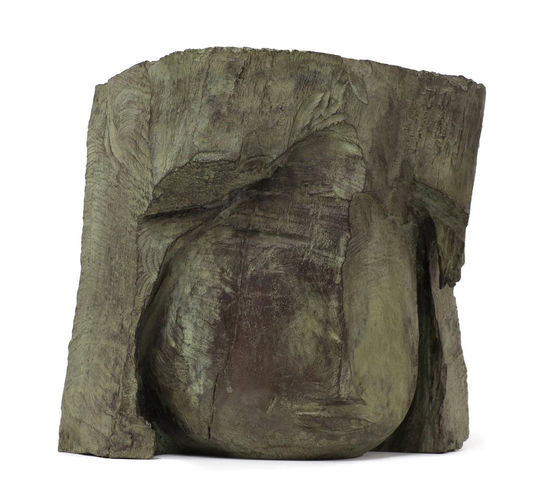 Dietrich Klinge (German, b.1954): Dietrich Klinge (German, b.1954) ? Dietrich Klinge (German, b.1954) Kopf patinated bronze, number 4 from an edition of 9, signed, dated and numbered '205/D.Klinge/2008' to the reverse 20.5cm wide 16cm