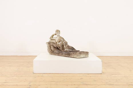 A reconstituted stone figure after Antonio Canova,: A reconstituted stone figure after Antonio Canova, A reconstituted stone figure after Antonio Canova, 20th century, Pauline Bonaparte as Venus Victrix, 90cm wide 30cm deep 53cm high