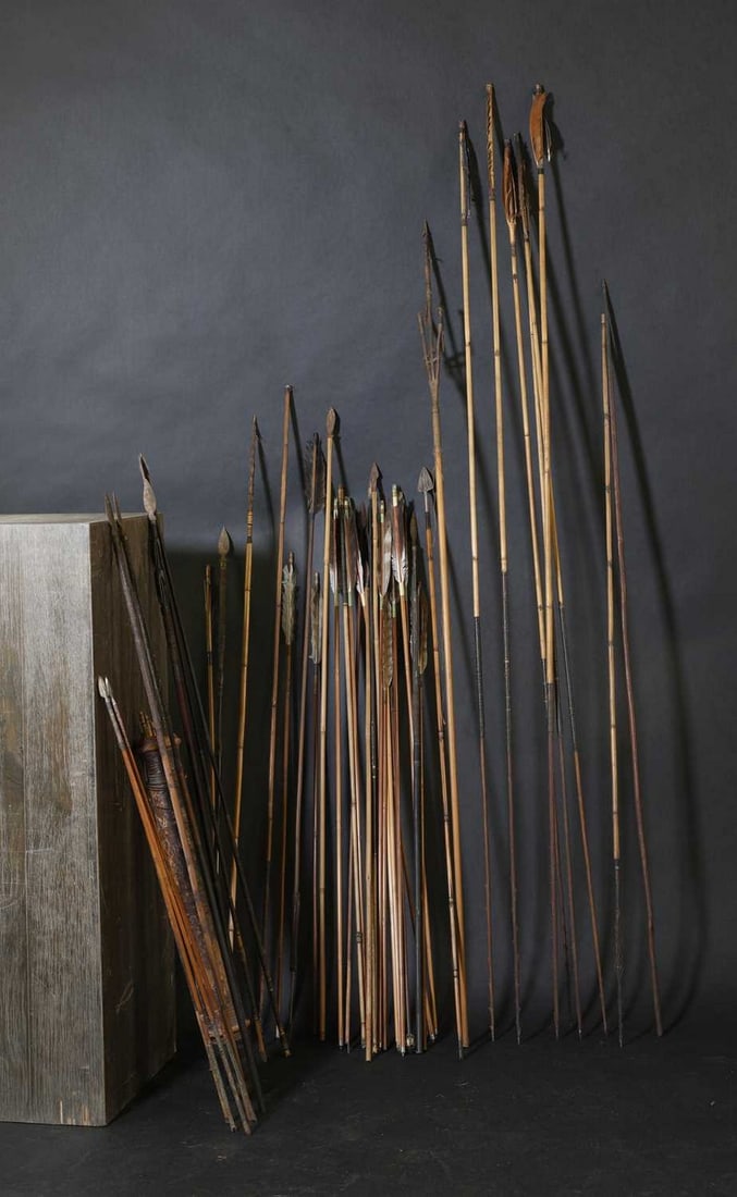 A collection of arrows and spears, (1 of 3)