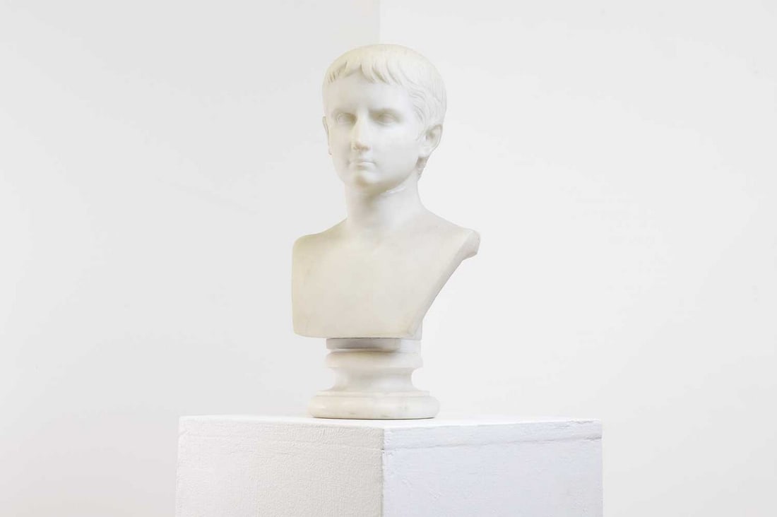 A marble bust after the antique, (1 of 6)