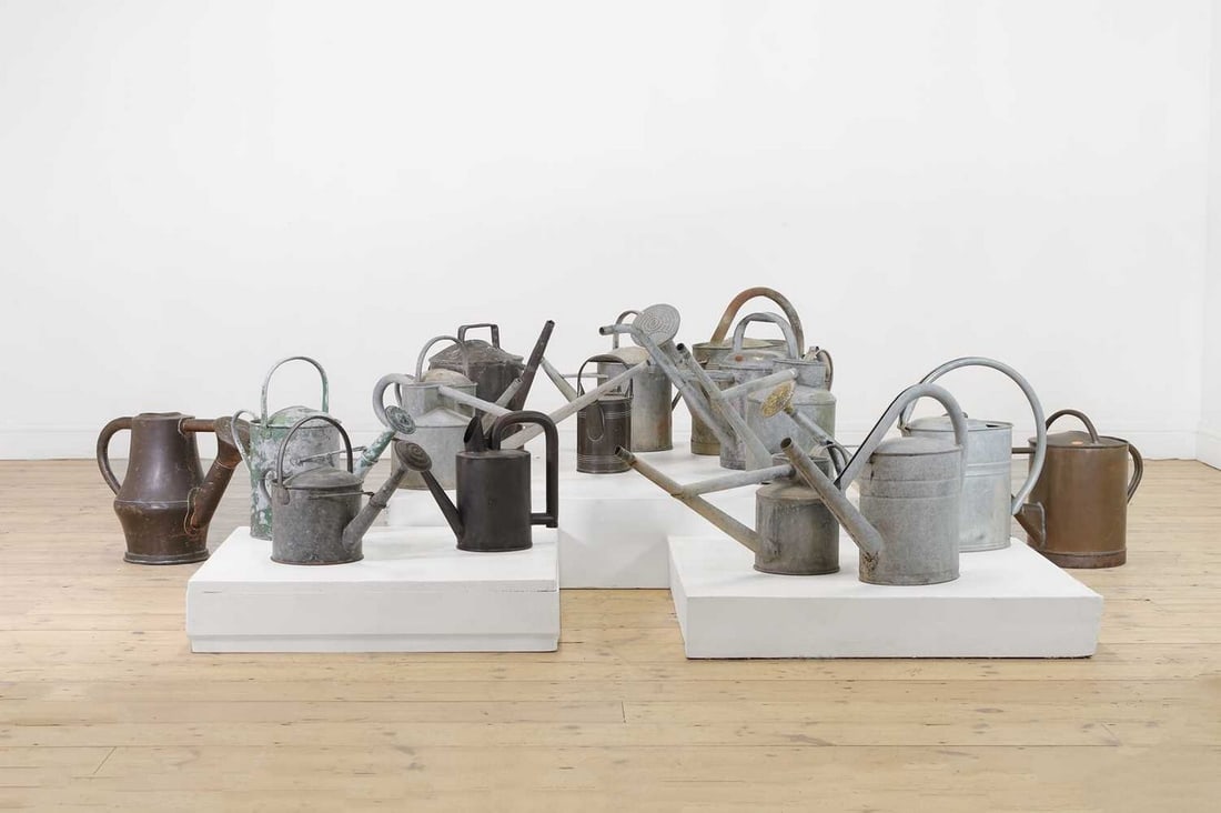 A quantity of metal watering cans, (1 of 15)