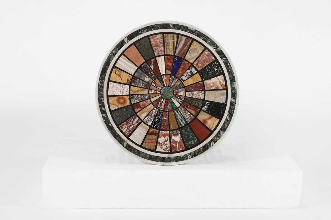 A grand tour specimen marble and gilt-brass occasional table, (1 of 11)