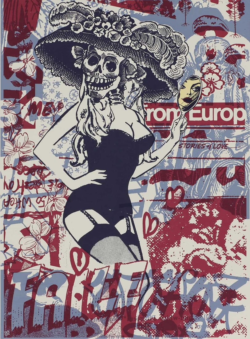FAILE aka Patrick McNeil (American, b.1975) and Patrick Miller (American, b.1976): FAILE aka Patrick McNeil (American, b.1975) and Patrick Miller (American, b.1976) 'Macbeth'screenprint in colours, signed and dated 'Faile 2006' in pencil l.r. and numbered '146/250' with POW Printma