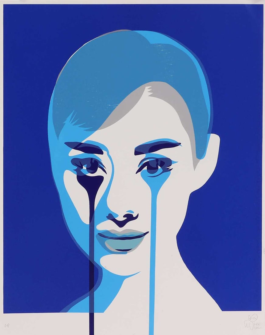 ▴ Pure Evil (b.1968): ▴ Pure Evil (b.1968) 'Double Exposure (Blues)'screenprint in colours, 2013, artist's proof, signed 'PURE EVIL' in pencil l.r., and inscribed 'AP' l.l.sheet 86 x 70cm, unframed Condition Report