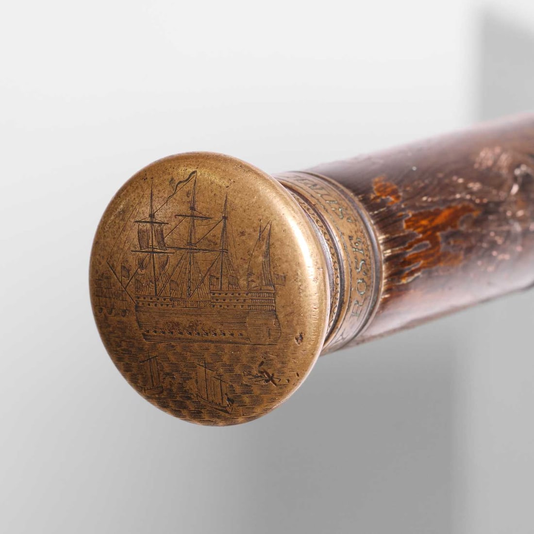 Naval interest: a 'shipwreck' walking stick, (1 of 15)