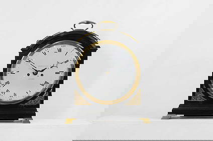 A George III ebonised cased bracket clock, (1 of 8)