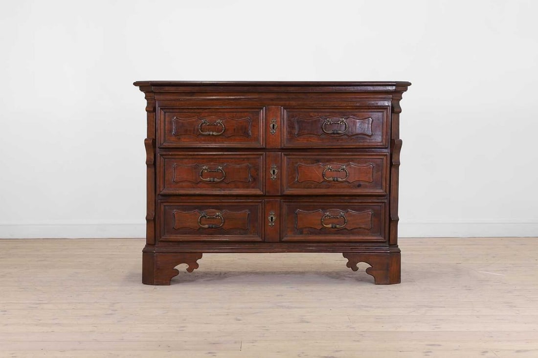 A walnut commode or cassettone, (1 of 10)