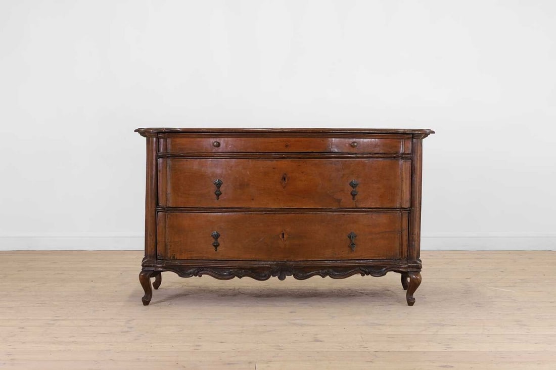 A walnut commode or cassettone, (1 of 7)