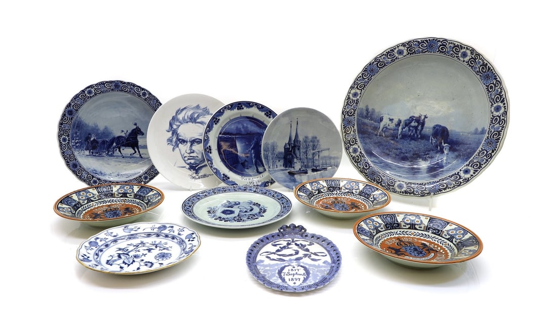 A collection of Delft pottery, (1 of 6)