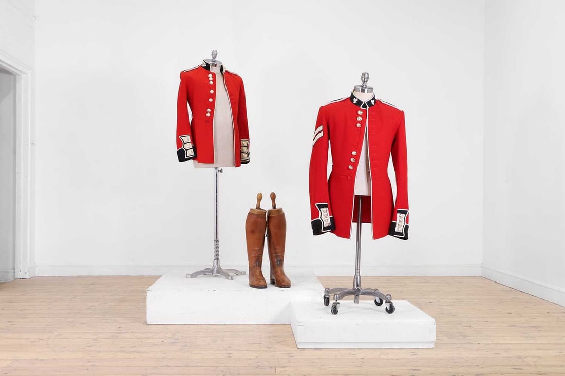 Two British Army ceremonial tunics, (1 of 13)
