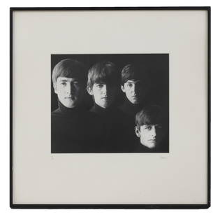 ? Robert Freeman (1936-2019): ? Robert Freeman (1936-2019) 'With The Beatles', 1963 silver gelatin photograph, signed to the mount and numbered '11/25' 25 x 30cm