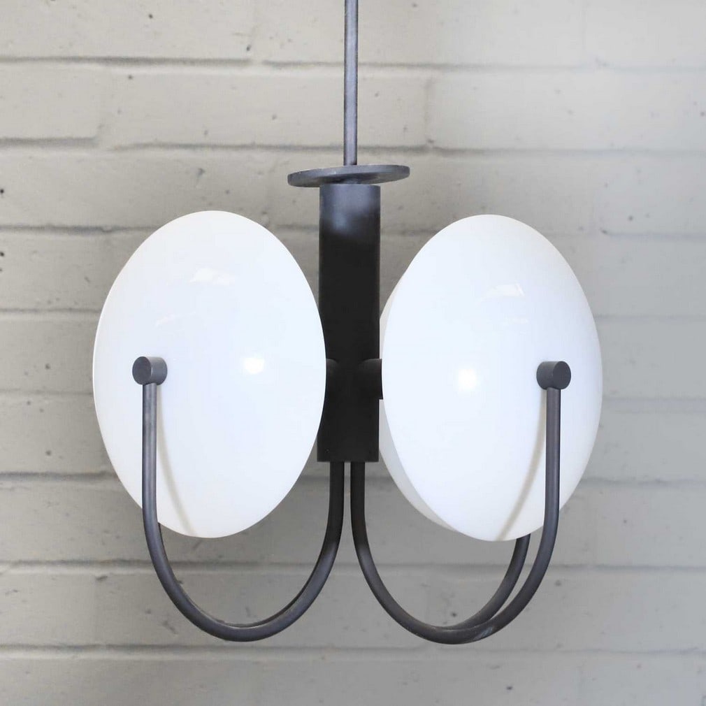An American 'Aperture 4' ceiling light, (1 of 2)