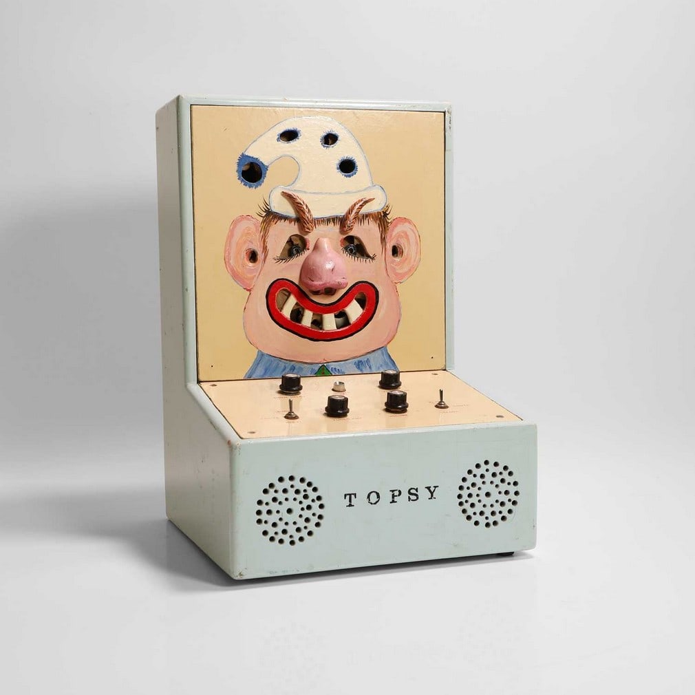 An unusual 'Topsy' homemade electrical game, (1 of 6)