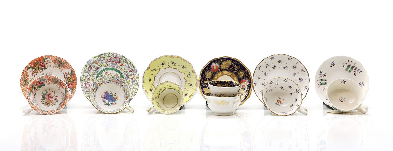 A collection of twelve teacups and saucers (1 of 2)