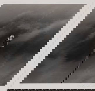 Rolfe Horn (American, b.1971): Rolfe Horn (American, b.1971) Street lamp gelatin silver print, signed and dated 'Rolfe Horn 1999' and numbered '11/95' on the mount 19.5 x 19.5cm Condition Report: Framed: 53.5 x 43.5cm Appears to be