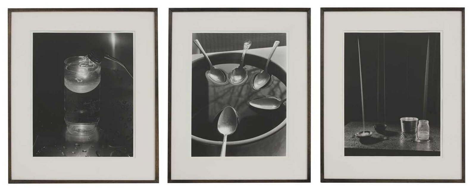 David Goldes (American, b.1947): David Goldes (American, b.1947) 'Electricity + Water III', 1993; 'Pouring', 1994; 'Five Spoons', 1996 three silver gelatin prints, each from an edition of 15 image 55.5 x 43.5cm (3) Provenance: With Y
