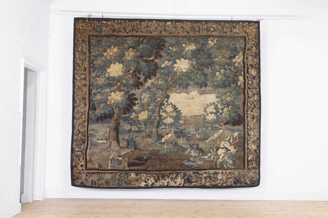 A verdure tapestry fragment, (1 of 8)