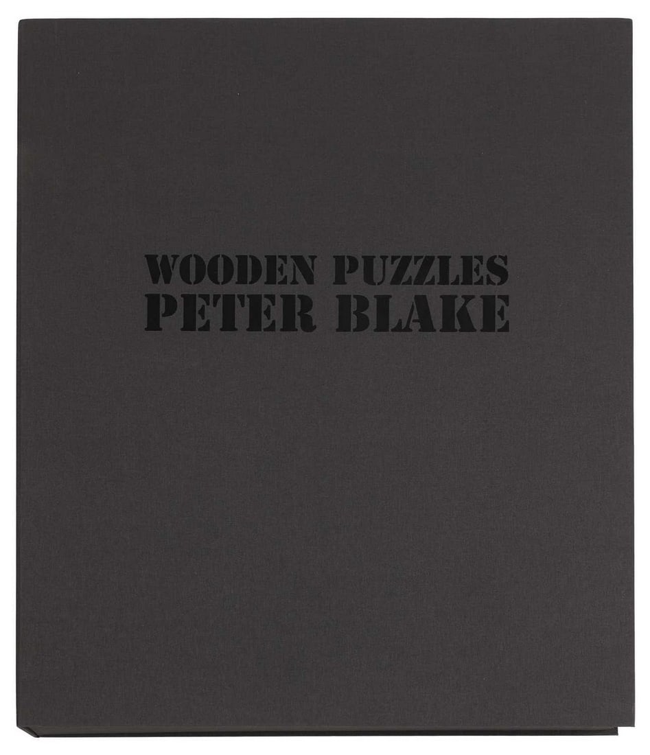 ▲ Sir Peter Blake RA (b.1932): ▲ Sir Peter Blake RA (b.1932) 'Wooden Puzzles' portfolio, 2013 a set of five screenprints in colours with hand-collaged and embossed elements, diamond dust and glitter, each signed 'Peter Blake'