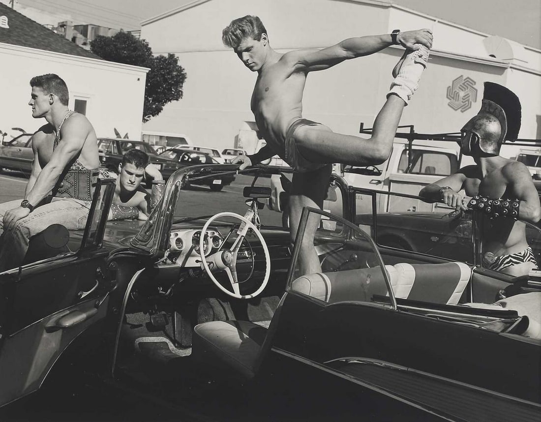 Bruce Weber (American, b.1946): Bruce Weber (American, b.1946) 'Extras at Zoetrope Studios, Hollywood CA, 1985' gelatin silver print, apparently signed, inscribed with title and numbered '3/5' verso visible 48 x 58.5cm Condition Rep