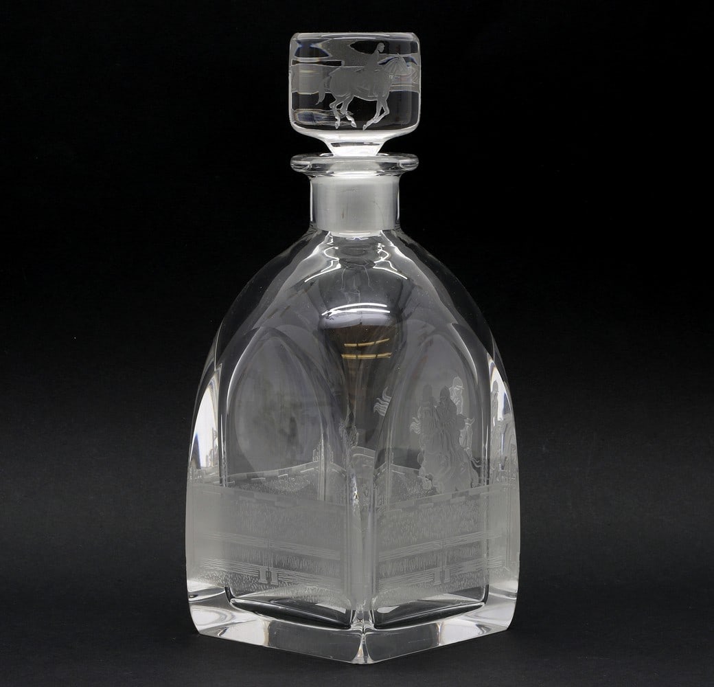 An Orrefors glass decanter (1 of 3)