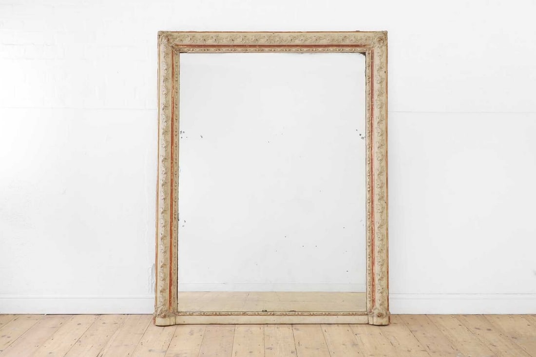 A giltwood overmantel mirror, (1 of 6)