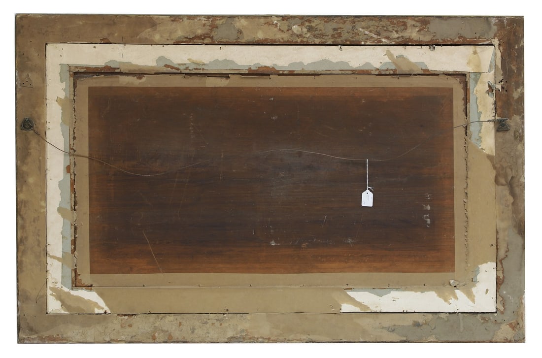 Samuel Cousins, after Charles Robert Leslie,: Samuel Cousins, after Charles Robert Leslie, ‘Queen Victoria receiving the sacrament at her Coronation’, a mezzotint and mixed media engraving, in a decorative gilt frame with a painted co