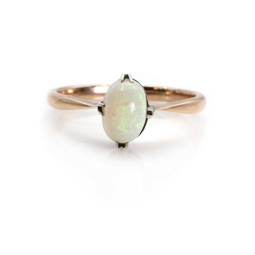 An Edwardian opal ring, (1 of 3)