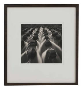 Rolfe Horn (American, b.1971): Rolfe Horn (American, b.1971) 'Creek, Izumo, Japan'gelatin silver print, signed and dated 'Rolfe Horn 2001' and numbered '17/95' on the mount26 x 26.5cm Condition Report Framed: 53.5 x 48.5cmAppears
