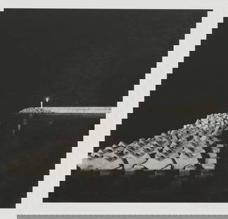 Rolfe Horn (American, b.1971): Rolfe Horn (American, b.1971) 'Harbour, Kumejima, Japan'gelatin silver print, signed and dated 'Rolfe Horn 2001' and numbered '4/95' on the mountimage 26 x 26cm Condition Report Framed: 53.5 x 48.5cm